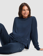Pull Col Rond StudioLite Femme Léger Confortable Polyvalent pour Style Décontracté Cozy Earth