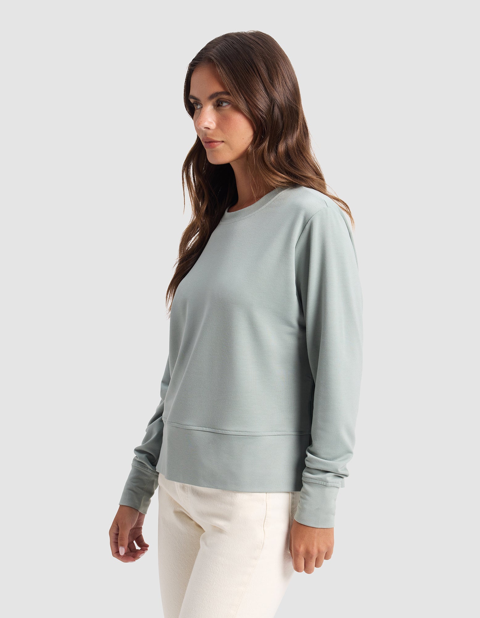 Pull Col Rond StudioLite Femme Léger Confortable Polyvalent pour Style Décontracté Cozy Earth