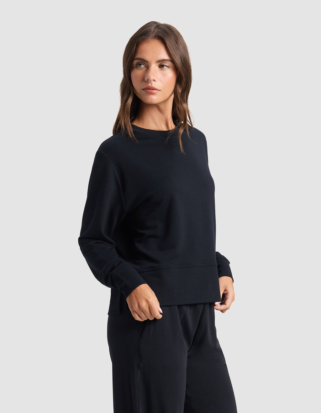 Pull Col Rond StudioLite Femme Léger Confortable Polyvalent pour Style Décontracté Cozy Earth