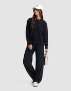 Pull Col Rond StudioLite Femme Léger Confortable Polyvalent pour Style Décontracté Cozy Earth