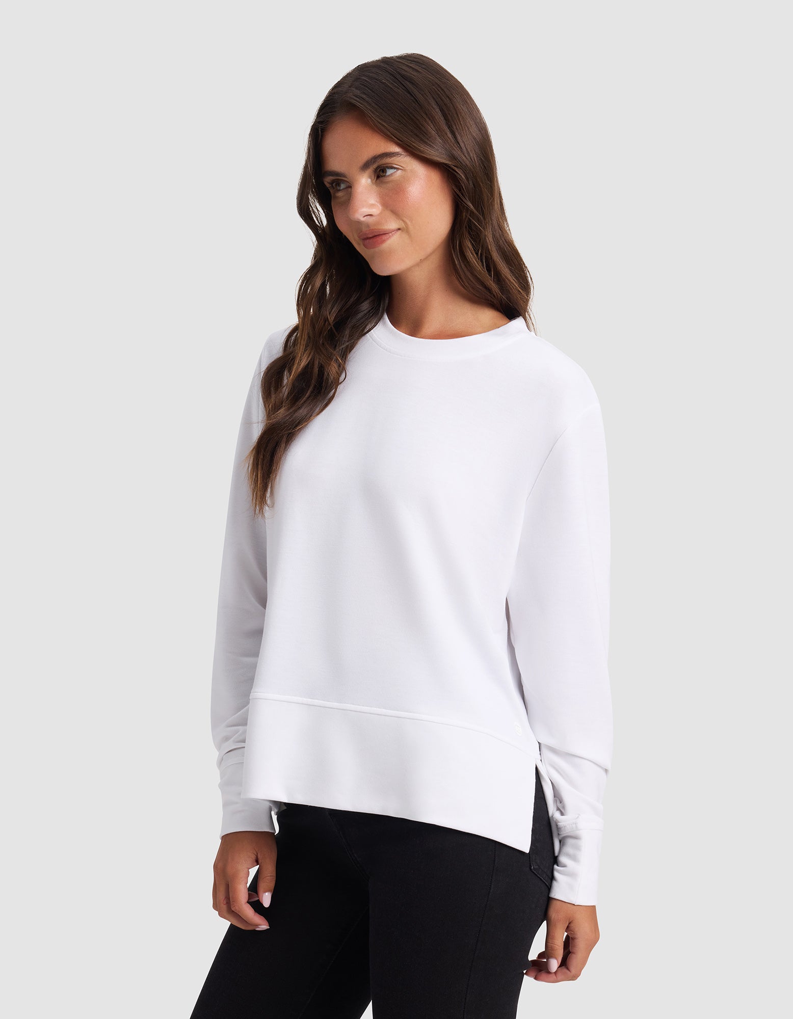 Pull Col Rond StudioLite Femme Léger Confortable Polyvalent pour Style Décontracté Cozy Earth