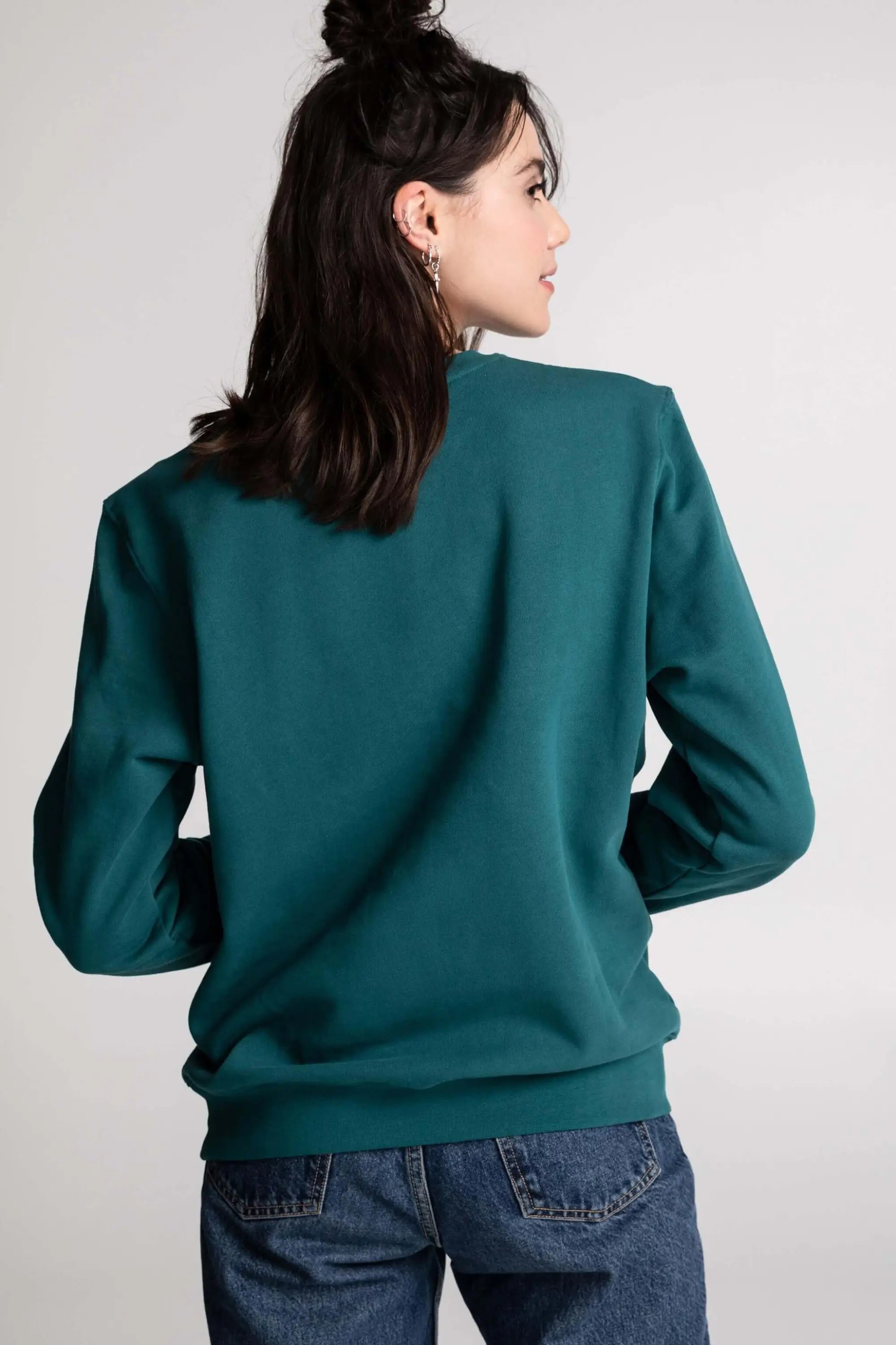 Chandail Unisexe Coton Ouaté Doux Col Rond Uni Confort Optimal Style Intemporel Sans Logo