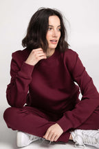 Chandail Unisexe Coton Ouaté Doux Col Rond Uni Confort Optimal Style Intemporel Sans Logo