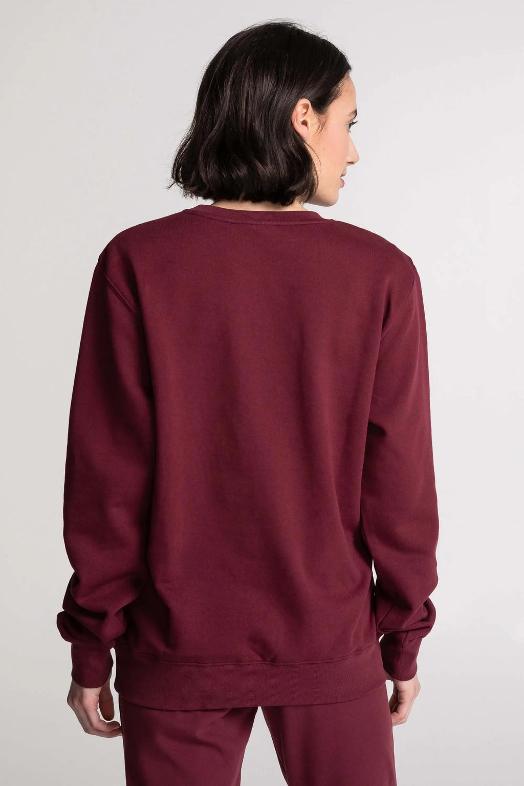 Chandail Unisexe Coton Ouaté Doux Col Rond Uni Confort Optimal Style Intemporel Sans Logo