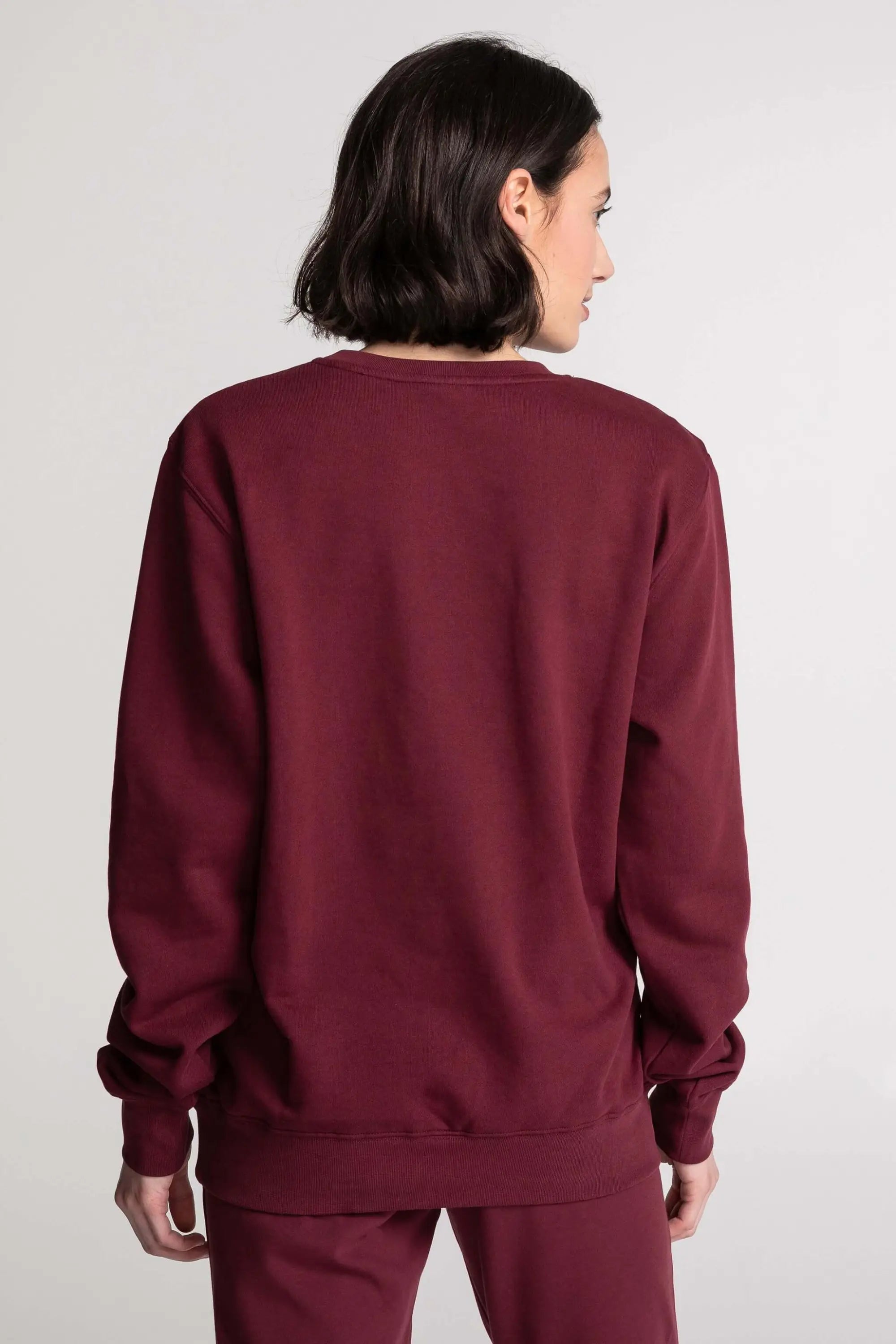 Chandail Unisexe Coton Ouaté Doux Col Rond Uni Confort Optimal Style Intemporel Sans Logo