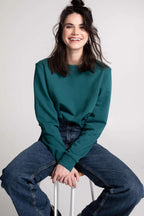 Chandail Unisexe Coton Ouaté Doux Col Rond Uni Confort Optimal Style Intemporel Sans Logo