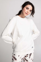 Chandail Unisexe Coton Ouaté Doux Col Rond Uni Confort Optimal Style Intemporel Sans Logo