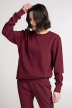 Chandail Unisexe Coton Ouaté Doux Col Rond Uni Confort Optimal Style Intemporel Sans Logo