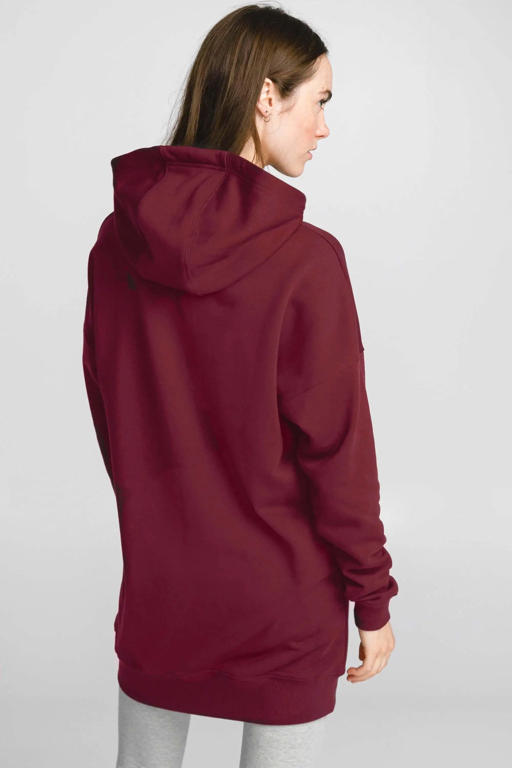 Hoodie Long Femme Original Au Coton Col Croisé Molleton Doux Confort Ultime